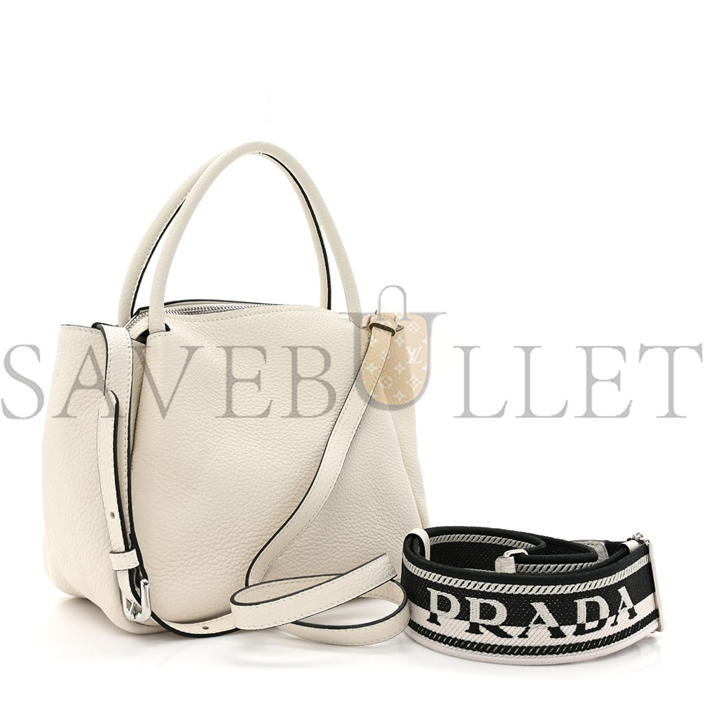 PRADA VITELLO DAINO TOP HANDLE WHITE (33*29*13cm) PRADA VITELLO DAINO TOP HANDLE WHITE (33*29*13cm)